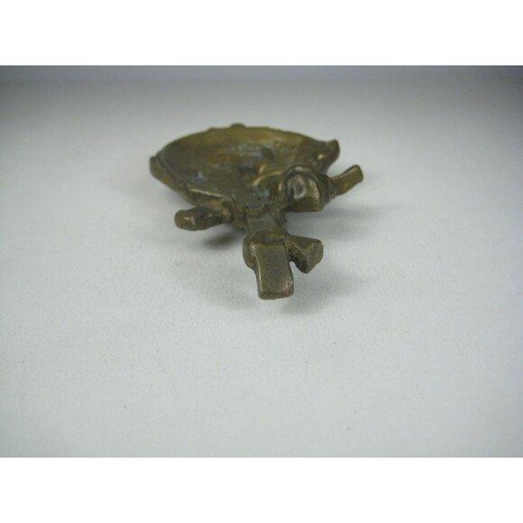 Vintage Brass Cherub Playing Cello Decorative Tray Tabletop Angel Playing Violin - Picture 12 of 12